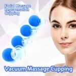 Anubhav Janni Firm Toned Skin Anti Cellulite Facial Cupping Set Silicone Vacuum Suction Cups for Face Eye Body Massage Lymphatic Therapy Professional Beauty Care Kit Reusable Soft Safe Pack of 3 Pcs - Image 5