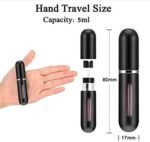 Anubhav Janni Leak Proof Travel Friendly Fragrance Refillable Mini Perfume Spray Bottle Portable Scent Atomizer Pump Case Pocket Size Easy Carry Durable Container for Outdoor Use Pack of 4 Pcs - Image 3