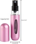 Anubhav Janni Leak Proof Travel Friendly Fragrance Refillable Mini Perfume Spray Bottle Portable Scent Atomizer Pump Case Pocket Size Easy Carry Durable Container for Outdoor Use Pack of 4 Pcs - Image 4
