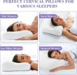 Anubhav Janni Memory Foam Pillow Contour Cervical Orthopedic Pillows Supports Neck Pain And Shoulder For Sleeping Ergonomic Support Countor Side Back (Pack Of 1 Pcs) - Image 4
