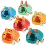 Anubhav Janni Baby Cute Animal Cars in Plastic with rattels and Push and go car Set Children Small Toy Kids Lovely Toys Best Gift for Your Children ( pack of 6 ) - Image 7