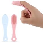 Anubhav Janni Deep Pore Cleaning Blackhead Removal Finger Nose Cleaning Brush Silicone Face Cleaner Scrubber Tool for Facial Massage Skin Care Gentle Wash Reusable Soft Use Pack of 4 Pcs