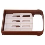 Anubhav Janni Bread Slicer Adjustable Cutter Foldable ABS Loaf Toast Cutting Guide For Cake Tort And Sandwich Slices Slicers Homemade with Material Adjustable Cake (Pack Of 1 Pcs)