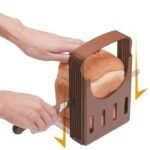 Anubhav Janni Bread Slicer Adjustable Cutter Foldable ABS Loaf Toast Cutting Guide For Cake Tort And Sandwich Slices Slicers Homemade with Material Adjustable Cake (Pack Of 1 Pcs) - Image 3