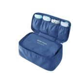 Anubhav Janni Nylon Toiletry Bag Waterproof Personal Garment Case Undergarments Organizer With Travel Underwear Panties Bra Pouch for Women 4 Pocket Storage (Pack Of 1 Pcs)