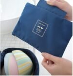 Anubhav Janni Nylon Toiletry Bag Waterproof Personal Garment Case Undergarments Organizer With Travel Underwear Panties Bra Pouch for Women 4 Pocket Storage (Pack Of 1 Pcs) - Image 3
