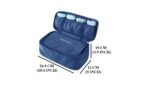Anubhav Janni Nylon Toiletry Bag Waterproof Personal Garment Case Undergarments Organizer With Travel Underwear Panties Bra Pouch for Women 4 Pocket Storage (Pack Of 1 Pcs) - Image 5