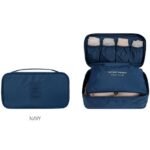Anubhav Janni Nylon Toiletry Bag Waterproof Personal Garment Case Undergarments Organizer With Travel Underwear Panties Bra Pouch for Women 4 Pocket Storage (Pack Of 1 Pcs) - Image 9