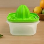 Anubhav Janni Plastic Orange Juicer 2 In 1 Mini For Home Hand Press Non Electric Squeezer Lime Lemon Citrus Fruits And Vegetable Manual Orange Sweet Green Juciers (Pack Of 1 Pcs) - Image 3