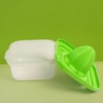 Anubhav Janni Plastic Orange Juicer 2 In 1 Mini For Home Hand Press Non Electric Squeezer Lime Lemon Citrus Fruits And Vegetable Manual Orange Sweet Green Juciers (Pack Of 1 Pcs) - Image 4