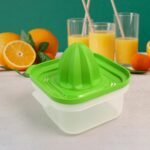 Anubhav Janni Plastic Orange Juicer 2 In 1 Mini For Home Hand Press Non Electric Squeezer Lime Lemon Citrus Fruits And Vegetable Manual Orange Sweet Green Juciers (Pack Of 1 Pcs) - Image 6