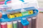 Anubhav Janni Double Layer Portable Travel Sewing Kit Double Layer Kits with All Stitching Materials For Color Needle Threads Handwork Box Accessories Best Buy Hand Work Home (Pack Of 1 Pcs) - Image 3
