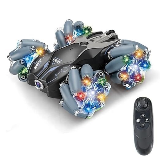 Anubhav Janni RC Stunt Car Remote Control Flip Drift Deformation Twisting with Music LED Light Rechargeable High Speed Off Road Crawler Stunt Racing Intruder Toy Gift for Kids ( pack of 1 ) Anubhav Janni RC Stunt Car Remote Control Flip Drift Deformation Twisting with Music LED Light Rechargeable High Speed Off Road Crawler Stunt Racing Intruder Toy Gift for Kids ( pack of 1 ) - Image 1