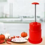 Anubhav Janni Hand Press Onion Chopper Vegetable Cutting Chopper Manual Cutter with Stainless Steel Blades, Easy to Use for Chopping Onions Garlic Vegetables Durable Kitchen (Pack Of 1 Pcs) - Image 2