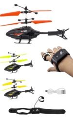 Anubhav Janni Dynamic Flying Helicopter Toy for Kids Hand Sensor Wrist Remote Control RC Helicopter with USB Charging LED Lights Indoor Mini Drone Boys Girls Gift ( pack of 1 ) - Image 3