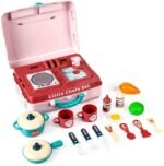 Anubhav Janni Plastic 3 in 1 Portable Pretend Food Party Role Cooking Kitchen Play Set Toy for Baby, Toodlers, Boys and Girls ( pack of 1 ) - Image 8