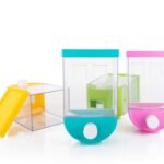 Anubhav Janni Push Storage Container (1100ml) Button Container Wall Mounted Container Punch Free Press Type Tank Wall Mount Container Kitchen Counter Table Drawer Desk (Pack Of 1 Pcs)