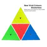 Anubhav Janni Kid Cubes Pyramid High Speed Sticker Less Magic Puzzle Cube Game Toy ( pack of 1 ) - Image 2
