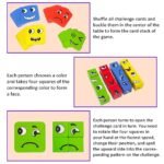 Anubhav Janni Wooden Emoji Face Changing Cube Puzzle Game Expression Matching Block Puzzles Building Logical Educational Training Toys Playing Cards for Kids ( pack of 1 ) - Image 4