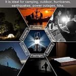 Anubhav Janni Camping Lantern Torch Solar Light Rechargeable and Charging Led Light Portable Home Emergency Lights With 2 Power Sources High Travel Battery Lamp Torch( Pack of 1 Pcs) - Image 3