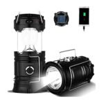 Anubhav Janni Camping Lantern Torch Solar Light Rechargeable and Charging Led Light Portable Home Emergency Lights With 2 Power Sources High Travel Battery Lamp Torch( Pack of 1 Pcs) - Image 9