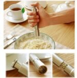 Anubhav Janni Stainless Steel Pepper Grinder Kitchen Mini Crusher Mill Hand Thumb Press Set Machine With Stylish Design Grinding Salt and Black Paper Crushers Shaker Grinders  (Pack 1 Of Pcs) - Image 6