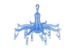 Anubhav Janni Octopus Hanger Shape Hanging Dryer Round Folding Laundry Drying Clothes With Foldable Portable Pegs Clothespins Degree Rotary Hook Space Saving Travel (Pack Of 1 Pcs) - Image 3