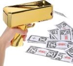Anubhav Janni Money Gun Making A Cash Rain Toys for Kids Wedding Parties and Fun Include 100 Fake Dollar ( pack of 1 )