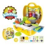 Anubhav Janni Plastic Luxury Kitchen Set Cooking Toy with Briefcase and Accessories for Kids ( pack of 1 ) - Image 7