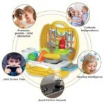 Anubhav Janni Plastic Luxury Kitchen Set Cooking Toy with Briefcase and Accessories for Kids ( pack of 1 ) - Image 8