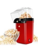 Anubhav Janni Popcorn Maker Machine Hot Air Oil Free Electric Popper with Measuring Cup Lid Healthy Snack Delicious Snacks Kids and Adults Healthy Snacks Ideal Home Kids (Pack Of 1 Pcs)