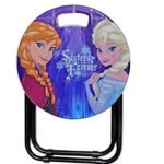 Anubhav Janni FoldableAlloy Steel Metal &Plastic Small Study Table for Kids Round Shape Cartoon Character Stool for Kids Girls and Boys Perfect Birthday Return Gift Item ( pack of 1 )