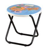 Anubhav Janni FoldableAlloy Steel Metal &Plastic Small Study Table for Kids Round Shape Cartoon Character Stool for Kids Girls and Boys Perfect Birthday Return Gift Item ( pack of 1 ) - Image 9