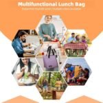 Anubhav Janni Portable Lunch Insulated Box Bag Bag Tiffin Storage Leakproof Hot Cold for Girls Boys Men Women Lightweight Thermal Office School Travel (Pack Of 1 Pcs) - Image 5