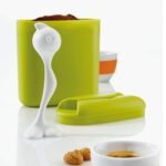 Anubhav Janni Plastic Hot Stuff Storage Container Kitchen with scoop Coffee Sugar Tea With Scoop (Pack Of 1 Pcs) - Image 5