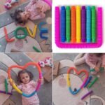 Anubhav Janni Pop Tube Set of 12 Sensory Fidget Toy Fidget Tube |Special Need Development Toys Motor Skills & Learning Stress Anxiety Relief Sensory Bendable Stemming Adjustable for Kids - Image 4