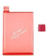 Anubhav Janni Note Book Portable Bottle Notebook Style Water Slim Flat Leak Proof BPA Free Plastic Drinking Bottle Lightweight Reusable Travel Flask Office School Bag Daily Use (Pack Of 1 Pcs)