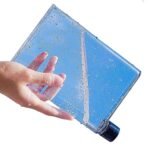 Anubhav Janni Note Book Portable Bottle Notebook Style Water Slim Flat Leak Proof BPA Free Plastic Drinking Bottle Lightweight Reusable Travel Flask Office School Bag Daily Use (Pack Of 1 Pcs) - Image 5