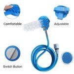 Anubhav Janni Dog Brush Pet Bathing Tool Multifunctional Comfort Massager Shower Cleaning Washing Sprayers with Sprayer Indoor Outdoor Attachment And Scrubber Bath Adaptors (Pack Of 1 Pcs) - Image 4