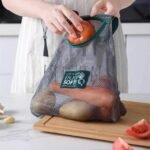 Anubhav Janni Reusable Eco Fruit Vegetable Bag Mesh Grocery Bags For And Hanging Storage Foldable Travel Vegetables Storage Kitchen Washable Net bags bag hanging bag (Pack Of 2 Pcs) - Image 4