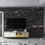 Anubhav Janni Black Marble Foil Paper Kitchen Stickers Oil Proof Waterproof Self Adhesive Wallpaper Bathroom Wall Contact Roll Peel Stick Vinyl Sheet  Kitchen Furniture Tabletop (Pack Of 1 Pcs) - Image 9