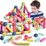 Anubhav Janni Magnetic Sticks Building Blocks Toy Set for Kids- Educational Construction Kit with Sticks Balls Brain Kids Creative Boys and Girls Strong Magnets Vibrant Colors ( 36 pcs )
