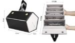 Anubhav Janni 5 Slots Multiple Glasses Travel Case Sunglasses Storage Box Faux Leather Box Organizer Compact Portable Pairs Eyeglasses Foldable Hanging (Multicolor) (Pack Of 1 Pcs) - Image 4