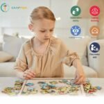 Anubhav Janni Wooden Vegetable Shapes Puzzle Board - Educational Toy for Kids Interactive Learning Tool to Enhance Shape Color Recognition Skills Tray Fruits Vegetables Peg Montessori Toys ( pack of 1 ) - Image 7