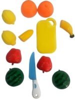 Anubhav Janni Sliceable Fruits And Vegetable Cutting Toys Realistic Play Toy Set Can Be Cut Vegetables Set  Kids Kitchen Food with Board Knife Educational Cooking Role for Boys Girls ( pack of 1 ) - Image 5