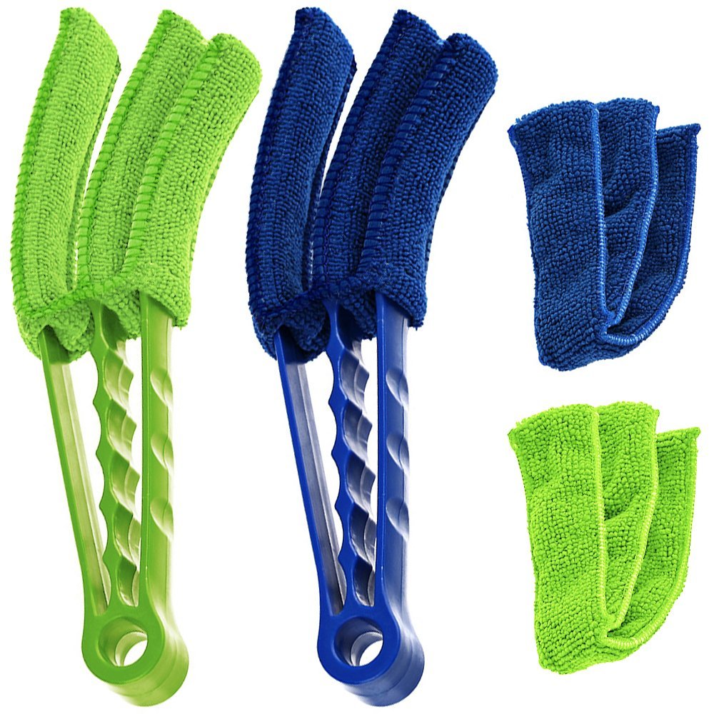 Anubhav Janni Microfiber Duster Set Window Brush Blind Cleaner 3 Prong Handheld Cleaning Tool for Shutters AC Vents Fans Car Interior Washable Reusable Dust Remover Vent Air(Pack Of 1 Pcs) Anubhav Janni Microfiber Duster Set Window Brush Blind Cleaner 3 Prong Handheld Cleaning Tool for Shutters AC Vents Fans Car Interior Washable Reusable Dust Remover Vent Air(Pack Of 1 Pcs) - Image 1
