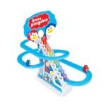 Anubhav Janni Penguin Climbing Stair Toys Slide Toy Set with Lights and Music Cartoon Race Track Little Lovely Penguins Escalator 3 Duck Funny Automatic Racer Stair-Climbing ( pack of 1 )