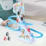 Anubhav Janni Penguin Climbing Stair Toys Slide Toy Set with Lights and Music Cartoon Race Track Little Lovely Penguins Escalator 3 Duck Funny Automatic Racer Stair-Climbing ( pack of 1 ) - Image 9