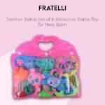 Anubhav Janni Kinder Rattle Set for Months Old Baby Non-Toxic Infant Grab Spin Shake Rattles Colorful Rattles with Early Educational Sensory Toy Toddler Plastic Rainbow Teether ( pack of 8 ) - Image 2