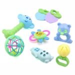 Anubhav Janni Kinder Rattle Set for Months Old Baby Non-Toxic Infant Grab Spin Shake Rattles Colorful Rattles with Early Educational Sensory Toy Toddler Plastic Rainbow Teether ( pack of 8 ) - Image 5